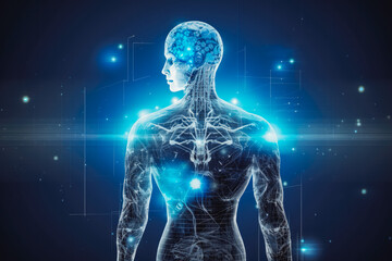 AI concept. Artificial intelligence and computer science.