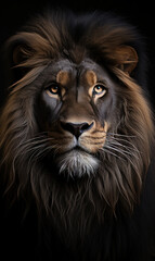 Fototapeta premium Close-up Portrait of a lion in natural Light