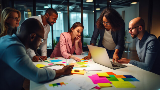 Diverse Team Crafting Content Strategy