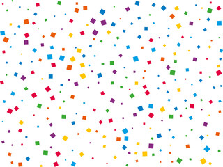 Christmas Rainbow Square Confetti