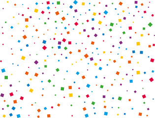 Christmas Rainbow Square Confetti