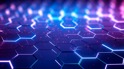 Obraz premium abstract background of hexagons