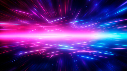 futuristic background with glowing neon lights.