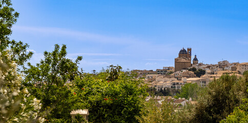 Fototapeta premium cityscape of Altea, with the catholic church Nostra Senyora del Consol in the middle, spain