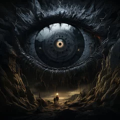 Möbelaufkleber The eye of darkness © Phusita