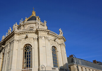 Fototapeta premium Royal chapel exterior - 17th century royal palace of Versailles, France