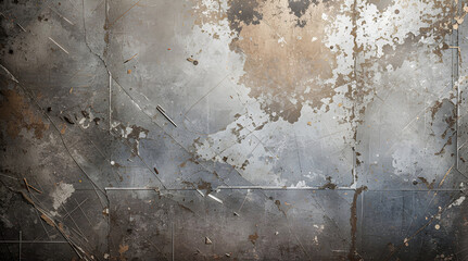 A rusty grunge metal texture, dirty rust of silver metal