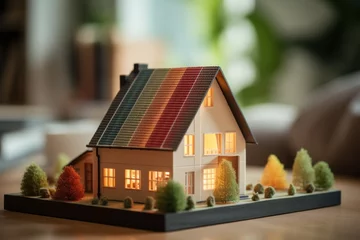Fotobehang House Model Showcase: Exploring Energy Efficiency  © Lucija