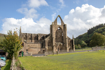 Fototapeta na wymiar Tintern abbey ruins in the UK.