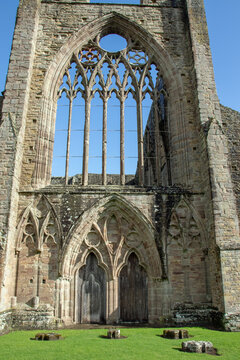 Tintern abbey ruins in the UK.