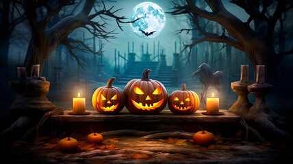 halloween pumpkin and jack - o lantern.