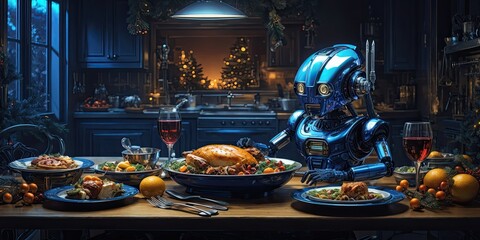 robot christmas