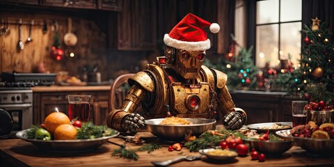 robot christmas