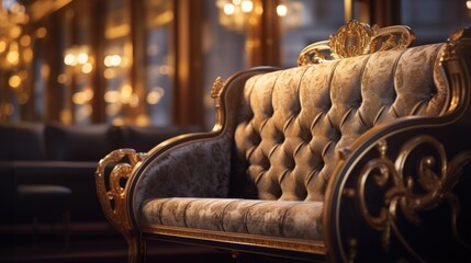 Witness a grand carriage, reminiscent of a bygone era, as it elegantly rides through the modern metropolis, its gilded exterior adorned with delicately engraved motifs and rich velvet upholstery.