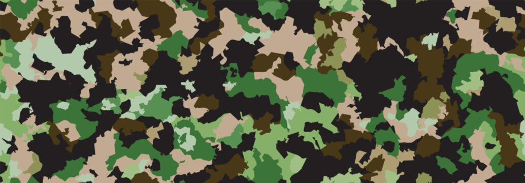 seamless camo pattern for military uniform