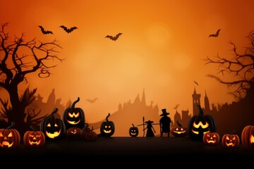 Halloween elements background wallpaper webpage design template