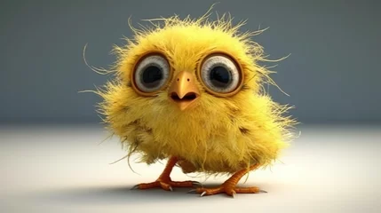 Gordijnen chick with egg © TeamX