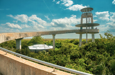 Observation Tower At Shark Valley