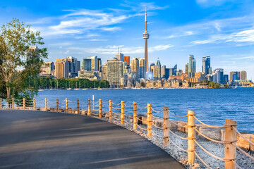 Toronto skyline from Tillium Park - Powered by Adobe