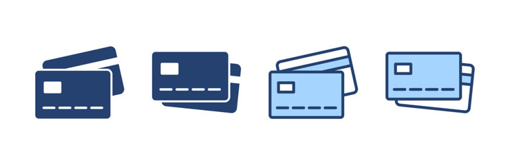 Credit card icon vector. Credit card payment sign and symbol