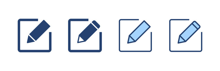 Edit icon vector. edit document sign and symbol. edit text icon. pencil. sign up
