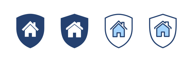 house insurance icon vector. house protection sign and symbol