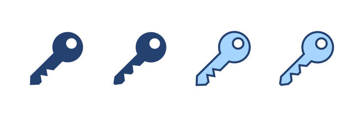 Key icon vector. Key sign and symbol.