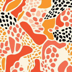 A small tropical style leopard fabric pattern on white background