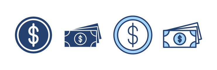 Money icon vector. Money sign and symbol