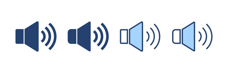 Speaker icon vector. volume sign and symbol. loudspeaker icon. sound symbol