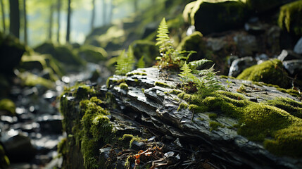 Fototapeta premium Moss on a Stone - Forest Moss