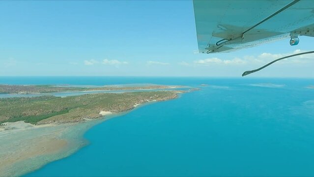 Views of the shallow reefs of Cygnet Bay