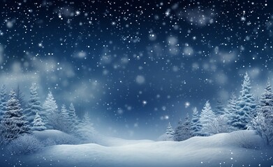 Fototapeta na wymiar 눈내리는 겨울 크리스마스 배경