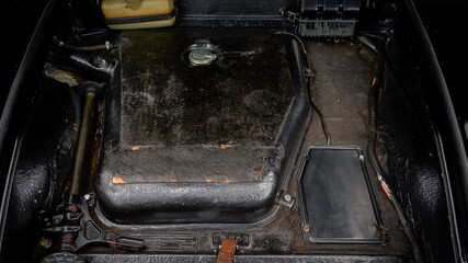 Fuel tank inside a car