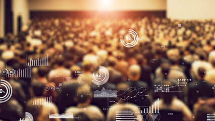 Audience and demographic data concept.