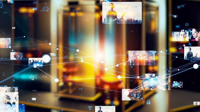 computer and image data concept.