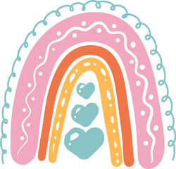 Boho Rainbow Element