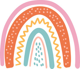 Boho Rainbow Element