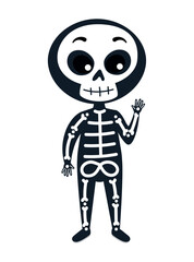 halloween character skeleton