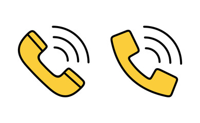 Call icon vector for web and mobile app. telephone sign and symbol. phone icon. contact us