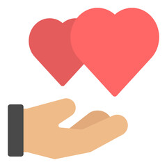 giving love icon illustration