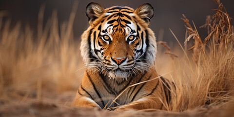 photo illustration of tiger, generative ai