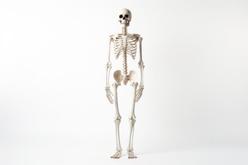 skull of human isolated on white background