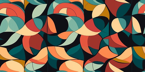 modern minimalist pattern very high color