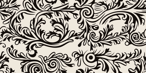 ancient greek floral decoration pattern