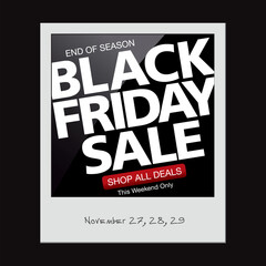 Black friday sale banner layout design