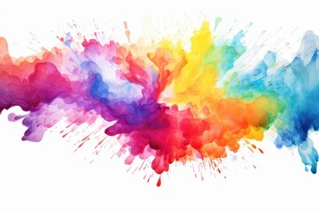 Fototapeta premium colorful paint splashes