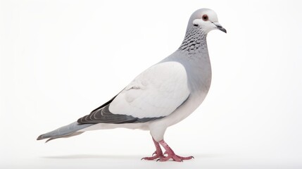 Peaceful Dove: Beautiful Bird on a White Background