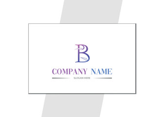 B letter Logo design For skincare company .