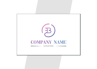 B letter Logo design For skincare company .